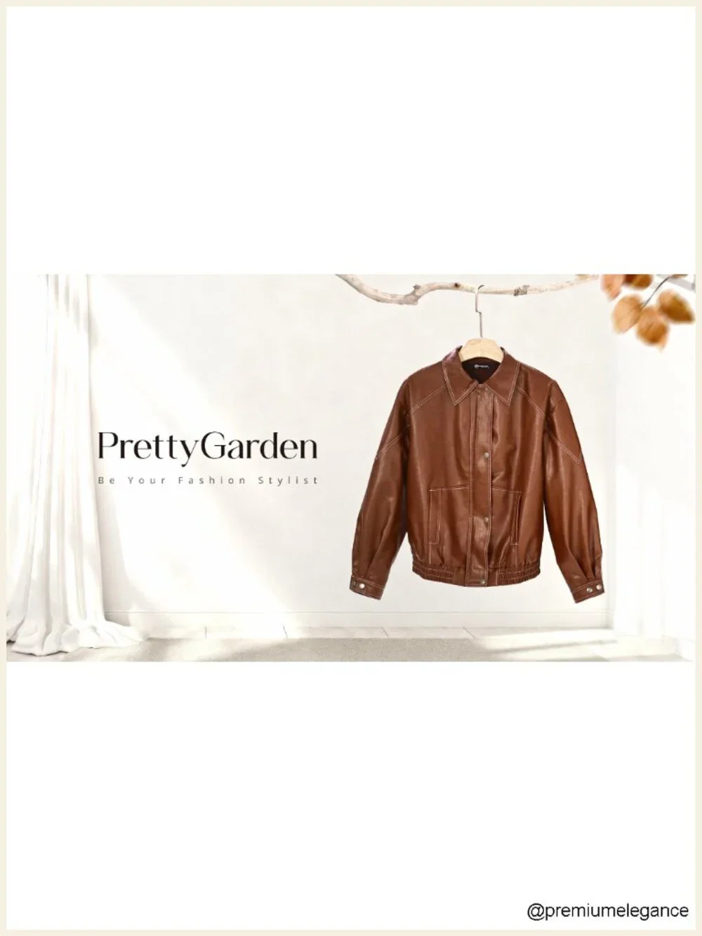 Faux Leather Oversized Moto Biker Jacket Winter Coat